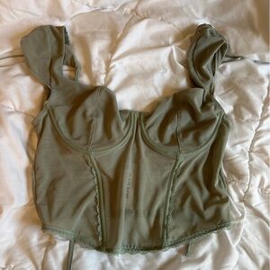 Green Sleeveless Top Garage